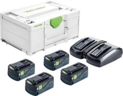 Festool SYS 18V 4x5,2/TCL 6 DUO Energieset (4x 5,2Ah) In Systainer - 577136