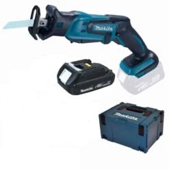 Makita DJR183Y1J 18V Li-Ion Accu Reciprozaag Body + (1x 1.5Ah Accu) In Mbox - Snelwissel
