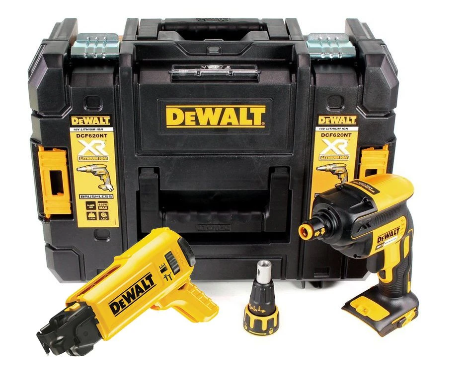 DeWALT DCF620P2K 18V Li-Ion Accu Gipsschroefmachine / Bandschroefmachine Set (2x 5.0Ah Accu) In TSTAK - Koolborstelloos - 25-57mm - DCF620P2K-QW 4 DeWALT DCF620P2K 18V Li-Ion Accu Gipsschroefmachine / Bandschroefmachine Set (2x 5.0Ah Accu) In TSTAK - Koolborstelloos - 25-57mm - DCF620P2K-QW - Afbeelding 2