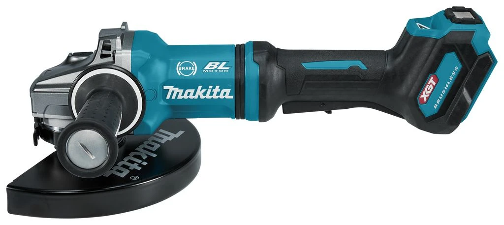 Makita GA038GT203 XGT 40V Max Li-Ion Accu Haakse Slijper Set (2x 5,0Ah) In Koffer - 230mm - Koolborstelloos 4 Makita GA038GT203 XGT 40V Max Li-Ion Accu Haakse Slijper Set (2x 5,0Ah) In Koffer - 230mm - Koolborstelloos - Afbeelding 2