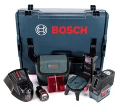 Bosch GCL 2-50 C 12V Li-Ion Accu Kruislijnlaser In Etui Set (1x 2.0Ah Accu) In L-Boxx - 20m - 0601066G03