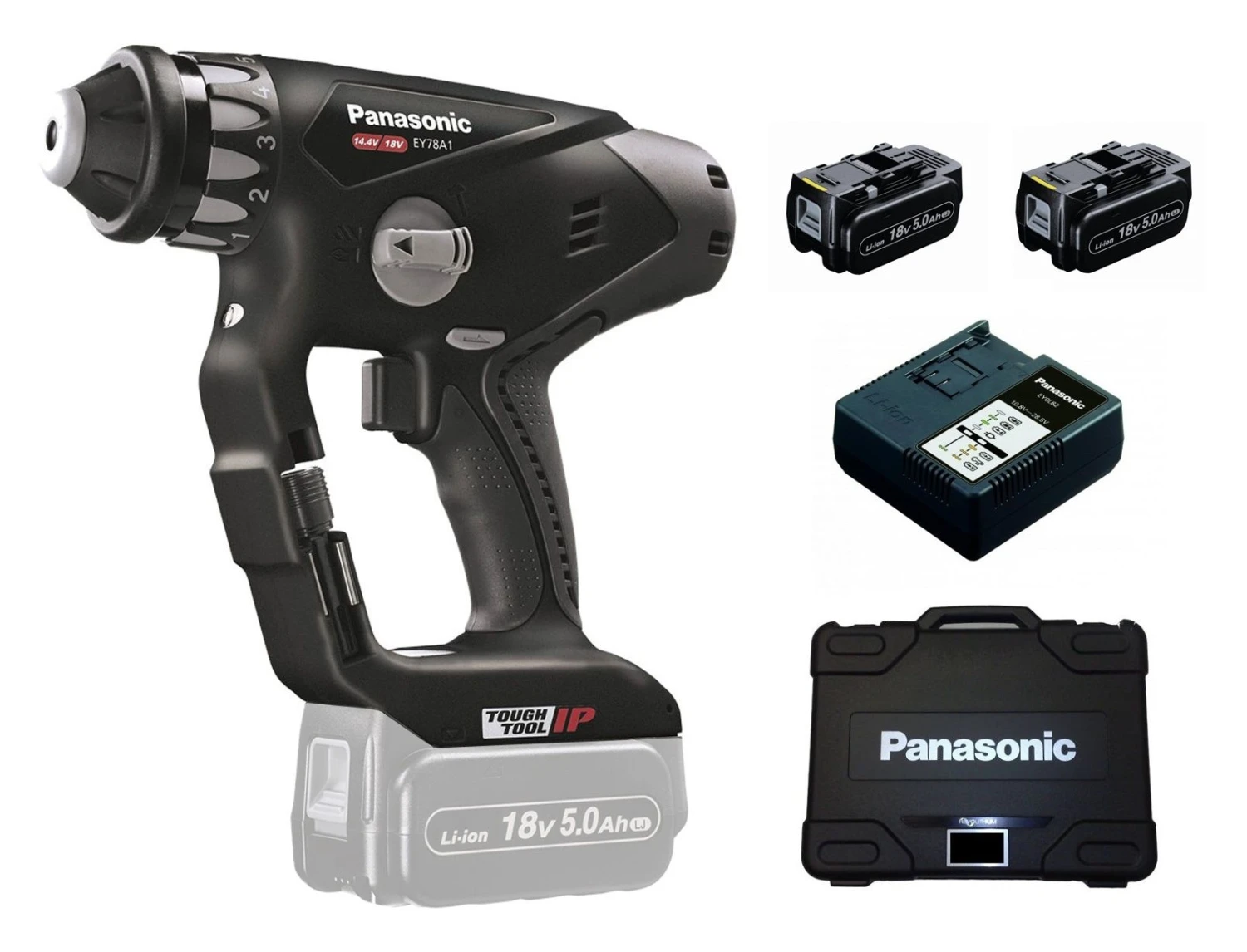 Panasonic EY78A1LJ2G 14,4-18V Li-Ion Accu SDS-plus Boorhamer Set (2x 5.0Ah Accu) In Systainer 3 Panasonic EY78A1LJ2G 14,4-18V Li-Ion Accu SDS-plus Boorhamer Set (2x 5.0Ah Accu) In Systainer
