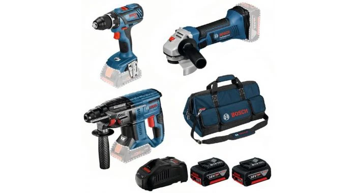 Bosch 3 Toolkit 18V Li-Ion Accu 3-delige Combiset (2x 5.0Ah Accu) In Tas - 0615990M0W 3 Bosch 3 Toolkit 18V Li-Ion Accu 3-delige Combiset (2x 5.0Ah Accu) In Tas - 0615990M0W