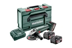 Metabo W 18 L 9-125 Quick 18V Li-ion Accu Haakse Slijper Set (3x 4.0Ah Li-Power Accu) In MetaBOX