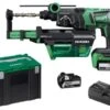 HiKOKI DH18DPCWUZ Accu Boorhamer SDS+ - 18 V / 3.2 J / 2 X 5,0 Ah In HSC IV Met Stofunit In HSC -Beste Gereedschaps Winkel 5ff892757d13612d916bfed251d00d1c