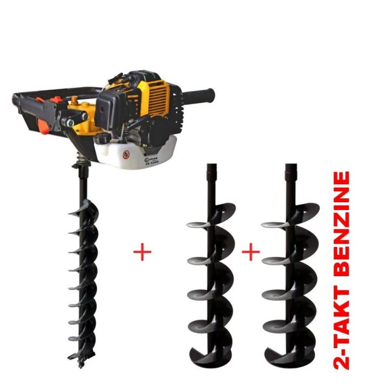 Lumag EB520G Grondboormachine 2,2PK + 100, 150, 200mm Boor 4 Lumag EB520G Grondboormachine 2,2PK + 100, 150, 200mm Boor - Afbeelding 2