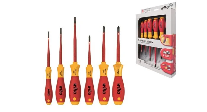 Wiha 3201 K6 01 6-delige SoftFinish SlimFix VDE Schroevendraaierset - Sleuf/Philips/Pozidrive - 38362 3 Wiha 3201 K6 01 6-delige SoftFinish SlimFix VDE Schroevendraaierset - Sleuf/Philips/Pozidrive - 38362