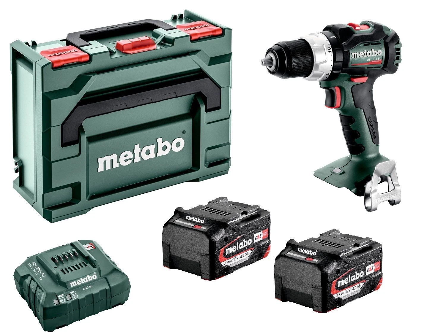 Metabo BS 18 LT BL 18V Li-Ion Accu Boor-/schroefmachine Set (2x 4,0Ah Li-Power Accu) In MetaBOX - Koolborstelloos - 602325500 3 Metabo BS 18 LT BL 18V Li-Ion Accu Boor-/schroefmachine Set (2x 4,0Ah Li-Power Accu) In MetaBOX - Koolborstelloos - 602325500