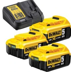 DeWalt DCB115P3 18V Li-Ion Accu Starterset (3x 5.0Ah) + Lader - DCB115P3-QW