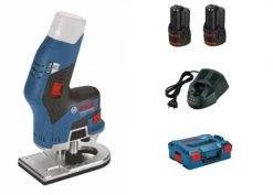 Bosch GKF 12V-8 12V Li-Ion Accu Kantenfrees Set (2x 3.0 Ah Accu) In L-Boxx - 06016B0000