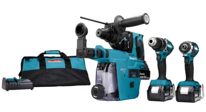 Makita DLX3106TW1 3-delige Combiset (2x 5.0Ah Accu) In Tas 3 Makita DLX3106TW1 3-delige Combiset (2x 5.0Ah Accu) In Tas