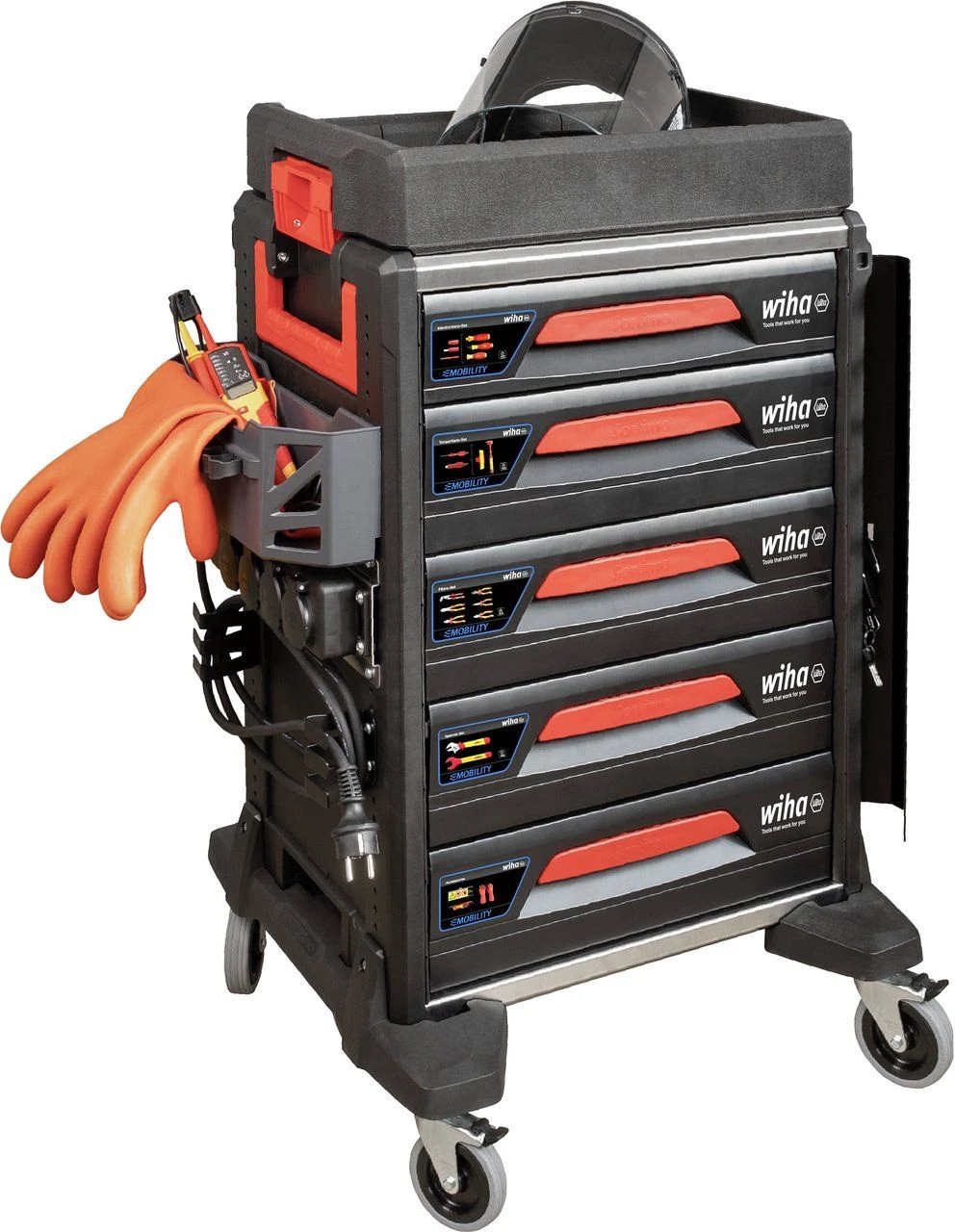 Wiha 9300-23401 Werkplaatstrolleyset EMobility Competence Max - 104-delig 3 Wiha 9300-23401 Werkplaatstrolleyset EMobility Competence Max - 104-delig