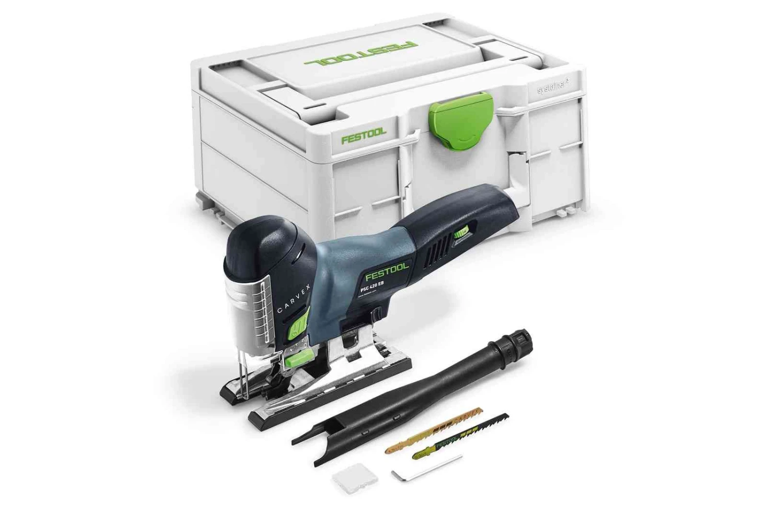 Festool CARVEX PSC 420 EB-Basic 18V Li-Ion Accu Decoupeerzaagmachine Body In Systainer Met 25-delige Decoupeerzaagbladset 4 Festool CARVEX PSC 420 EB-Basic 18V Li-Ion Accu Decoupeerzaagmachine Body In Systainer Met 25-delige Decoupeerzaagbladset - Afbeelding 2