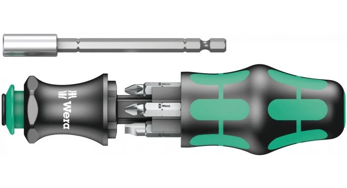 Wera 05073240001 Kraftform Kompact 28 SB 7-delige Handbithouder Met Bitmagazijn 3 Wera 05073240001 Kraftform Kompact 28 SB 7-delige Handbithouder Met Bitmagazijn