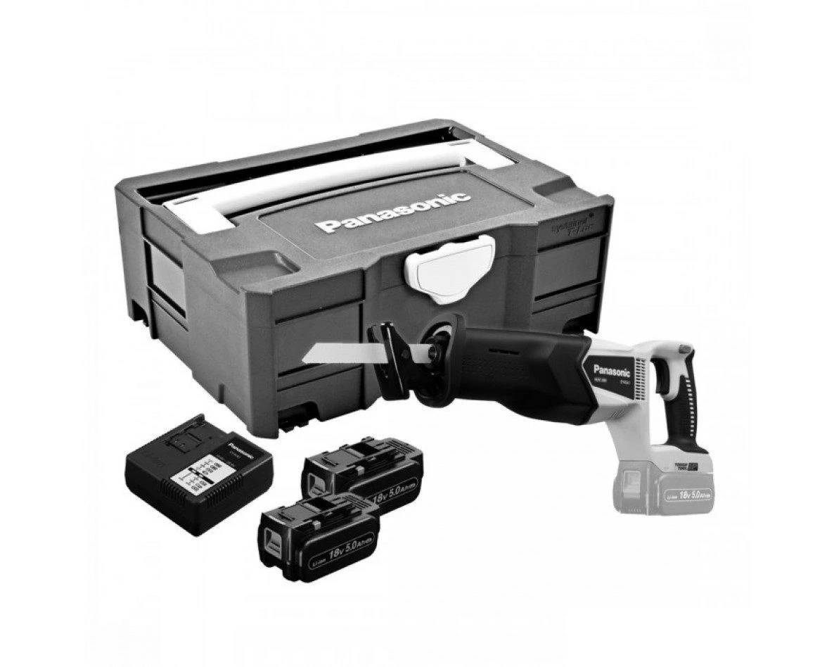 Panasonic EY45A1LJ2G 14,4-18V Li-Ion Accu Reciprozaag Set (2x 5.0Ah Accu) In Systainer 3 Panasonic EY45A1LJ2G 14,4-18V Li-Ion Accu Reciprozaag Set (2x 5.0Ah Accu) In Systainer