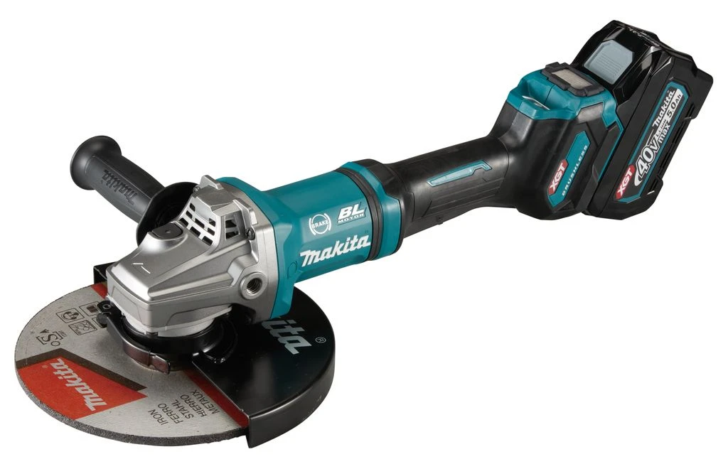 Makita GA038GT203 XGT 40V Max Li-Ion Accu Haakse Slijper Set (2x 5,0Ah) In Koffer - 230mm - Koolborstelloos 3 Makita GA038GT203 XGT 40V Max Li-Ion Accu Haakse Slijper Set (2x 5,0Ah) In Koffer - 230mm - Koolborstelloos