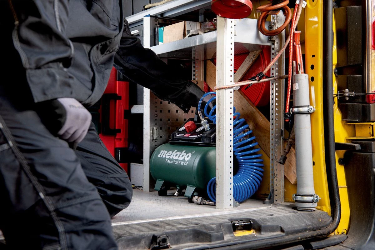 Metabo Basic 160-6 W OF Compressor - 8 Bar - 6L - 55 L/min 6 Metabo Basic 160-6 W OF Compressor - 8 Bar - 6L - 55 L/min - Afbeelding 4