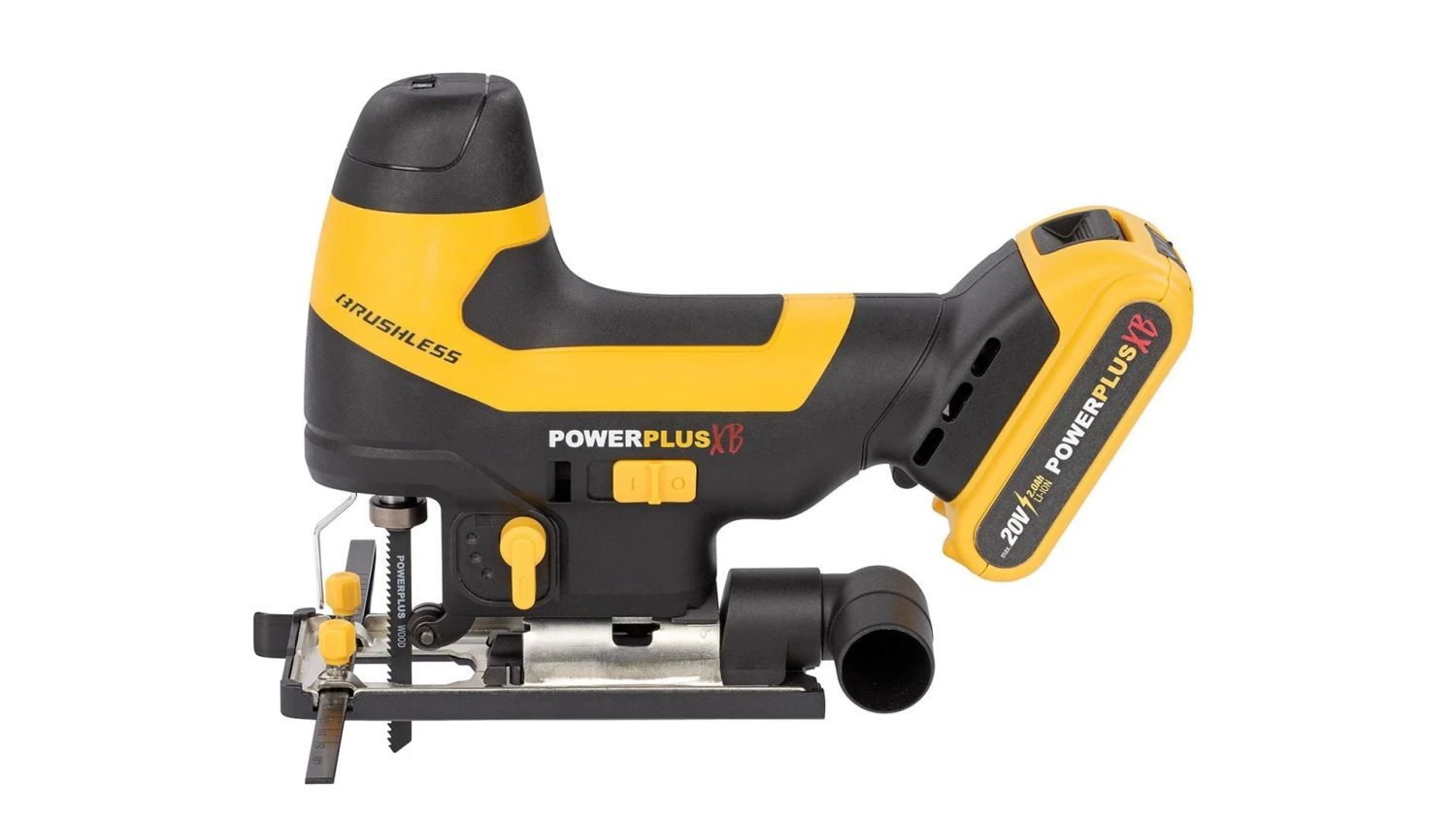 Powerplus POWXB50020 20V Li-Ion Accu Decoupeerzaag Set (1x 2.0Ah Accu) In Koffer - Koolborstelloos 5 Powerplus POWXB50020 20V Li-Ion Accu Decoupeerzaag Set (1x 2.0Ah Accu) In Koffer - Koolborstelloos - Afbeelding 3