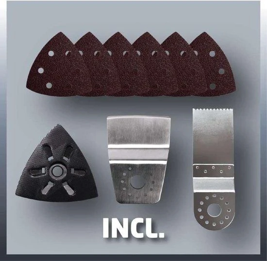 Einhell TE-MG 200 CE Multitool + 9 Delige Accessoireset In Koffer - 200W - 4465040 8 Einhell TE-MG 200 CE Multitool + 9 Delige Accessoireset In Koffer - 200W - 4465040 - Afbeelding 6