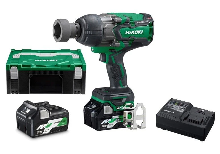 HiKOKI WR36DAWRZ 36V MultiVolt Li-Ion Accu Slagmoersleutel Set (2x 2,5Ah Accu) In HSC - 1100Nm - 3/4" - Koolborstelloos 3 HiKOKI WR36DAWRZ 36V MultiVolt Li-Ion Accu Slagmoersleutel Set (2x 2,5Ah Accu) In HSC - 1100Nm - 3/4" - Koolborstelloos